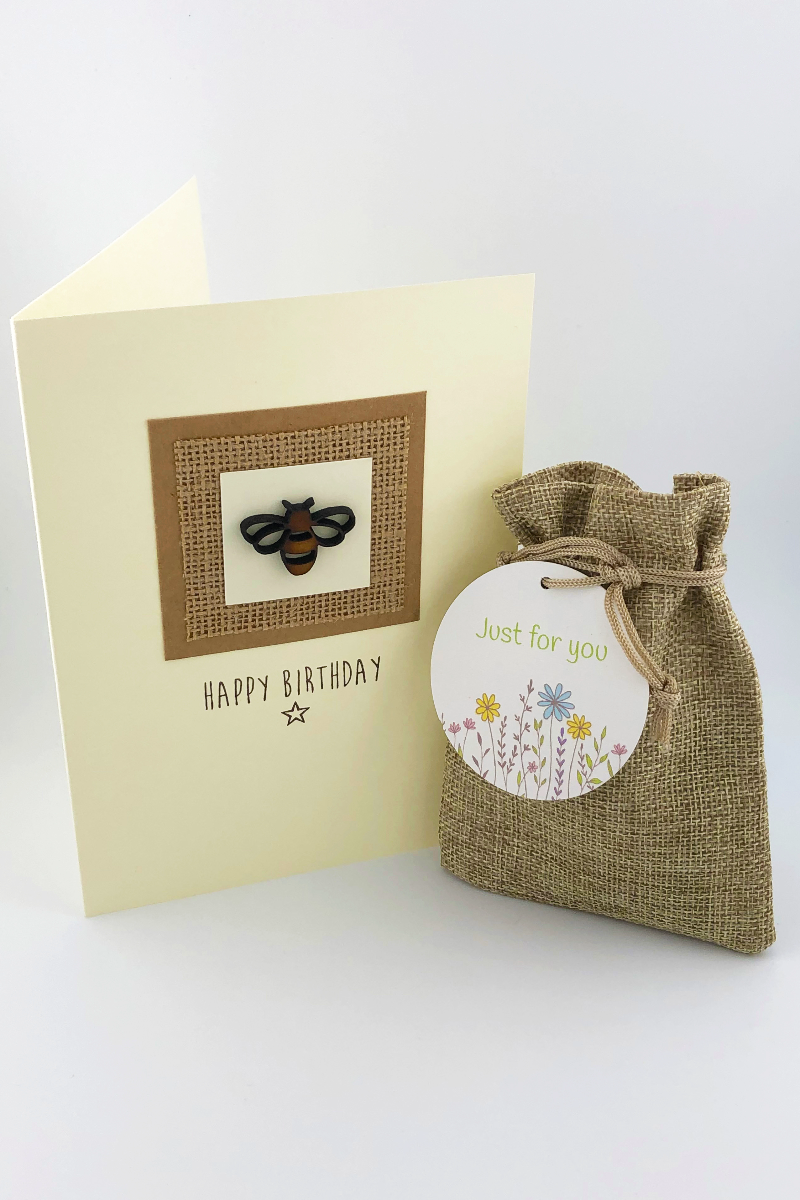Handmade Birthday Card and Native Wildflower Seed Ball Gift