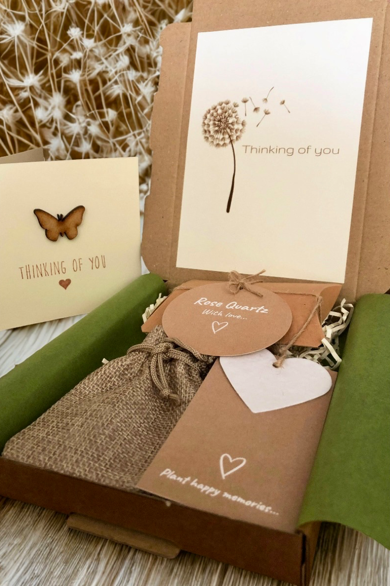 Sympathy Gift Box With Handmade Bereavement Card