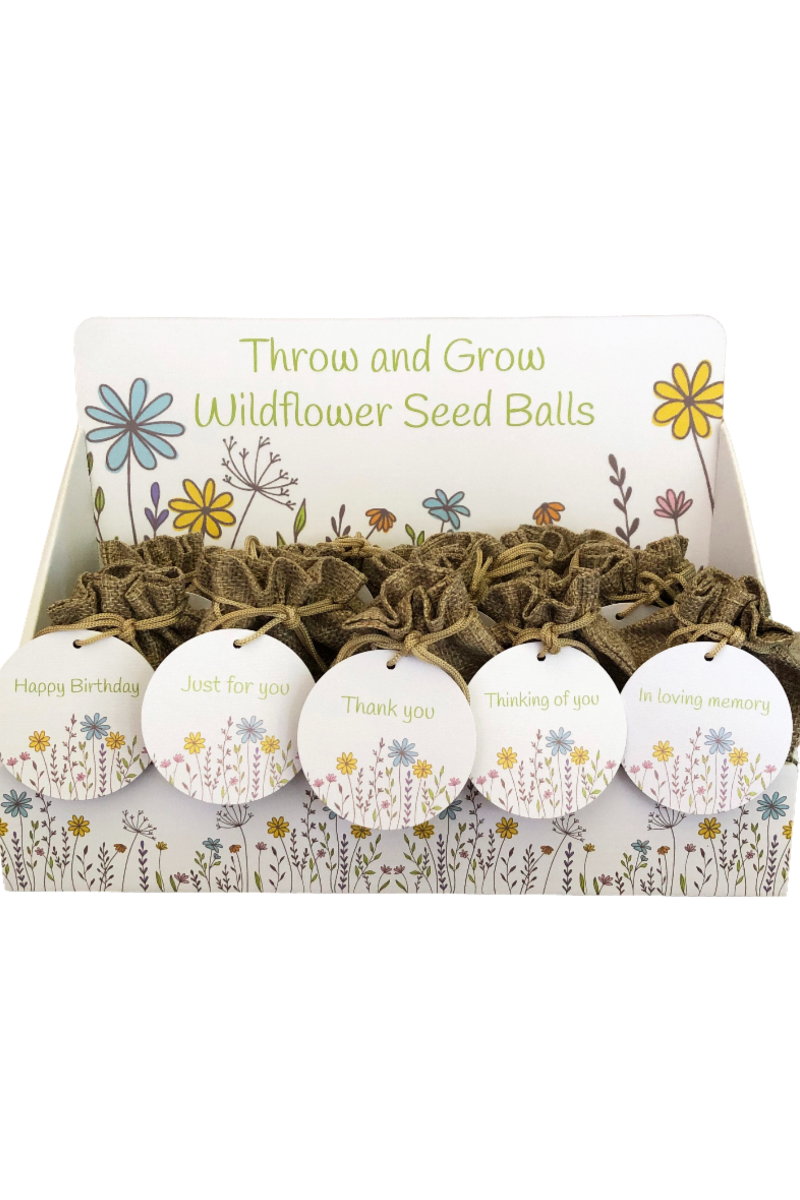 Wholesale Wildflower Seed Ball Gift Bag Display Kit