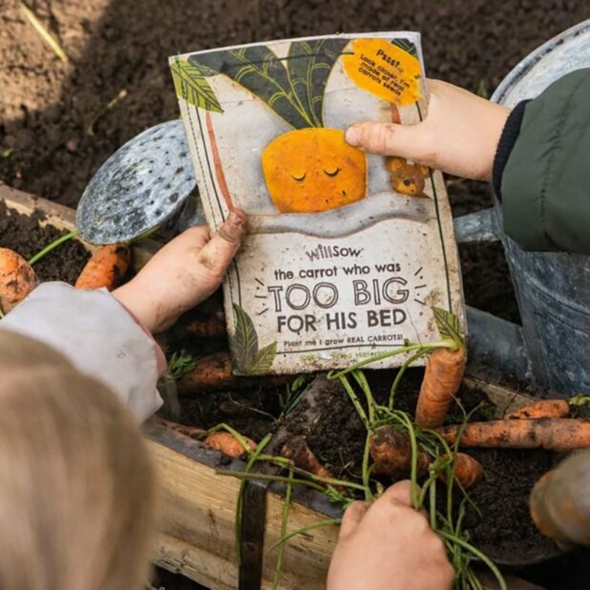 ‘The Carrot Who Was Too Big For His Bed’ Plantable Children’s Book