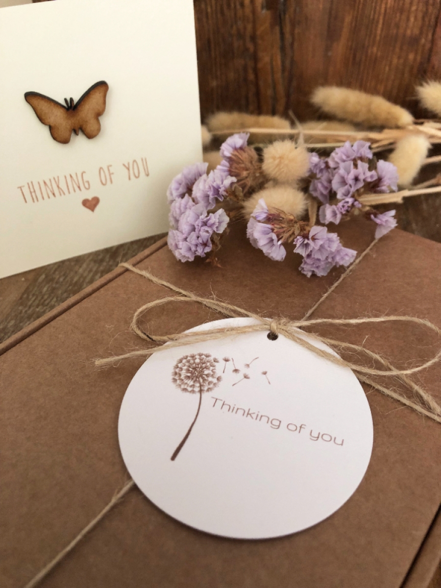 Sympathy Gift Box With Handmade Bereavement Card