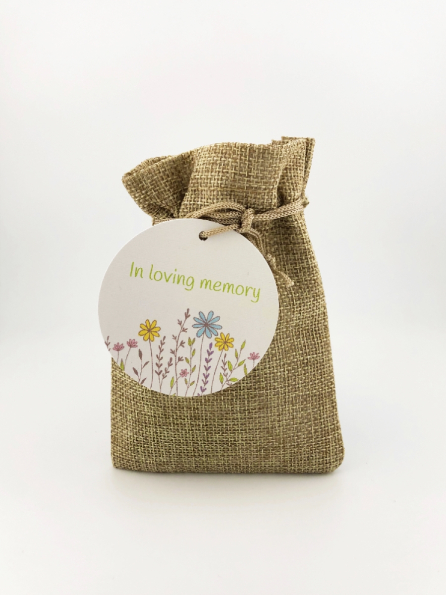 Handmade Sympathy Card & Wildflower Seed Ball Gift - In Loving Memory