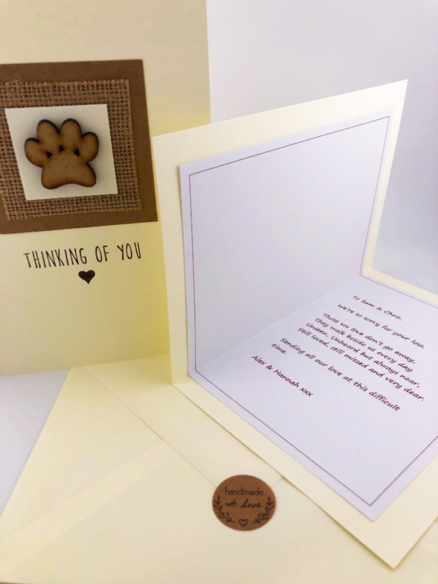 Pet Sympathy Card & Wildflower Seed Ball Gift
