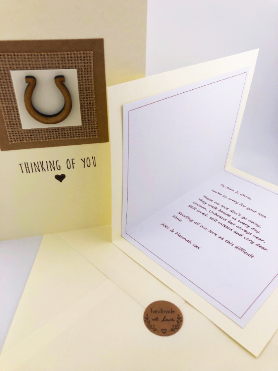 Horse Sympathy Card & Wildflower Seed Ball Gift 