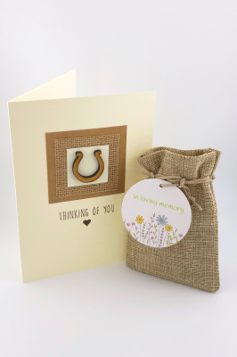 Horse Sympathy Card & Wildflower Seed Ball Gift 