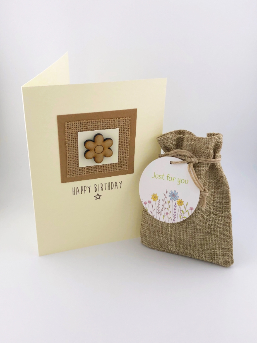 Handmade Birthday Card and Native Wildflower Seed Ball Gift