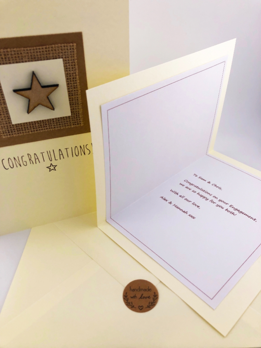 Handmade Congrats Card with Native Wildflower Seed Ball Gift