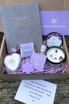 Happy Birthday Gift Box with Fitness Journal