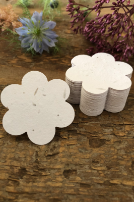 White Seed Paper Flowers