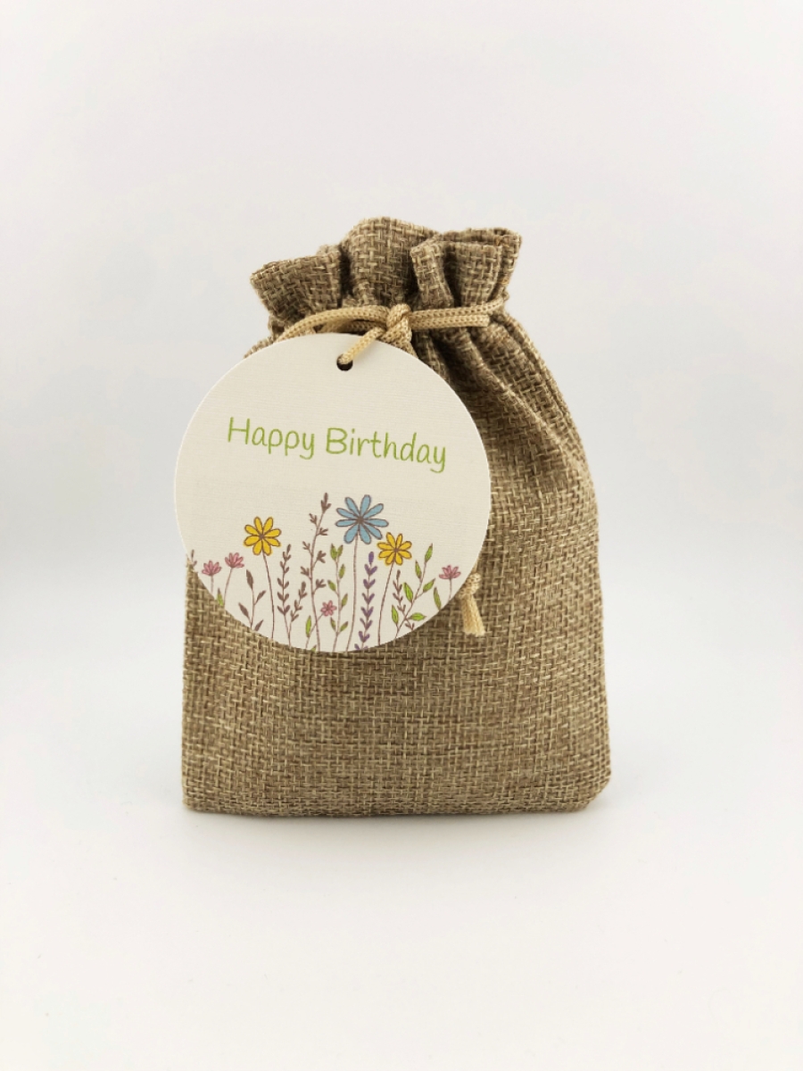 Birthday Wildflower Seed Ball Gift Bag with Happy Birthday Card