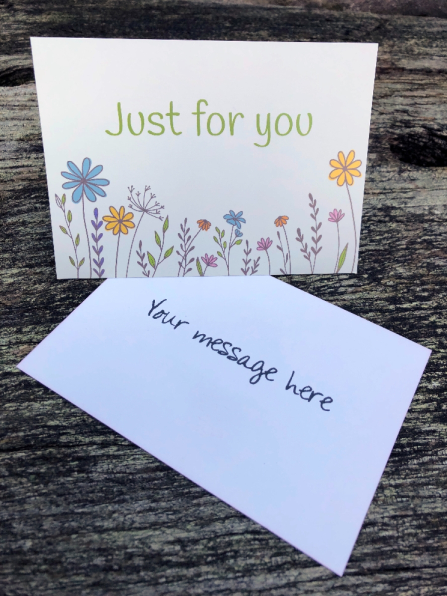 Just For You Wildflower Seed Ball Gift Bag with Just for You Card
