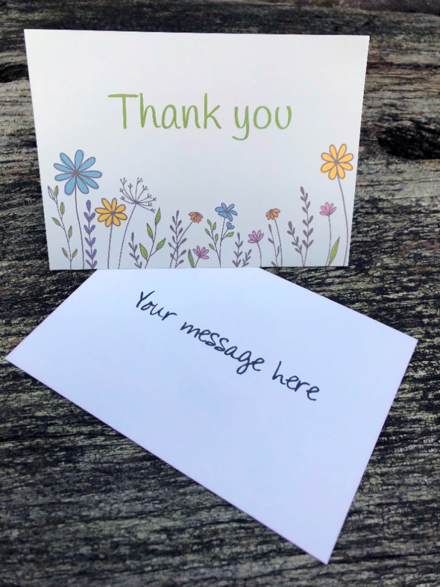 Thank You Wildflower Seed Ball Gift Bag with Thank You Card