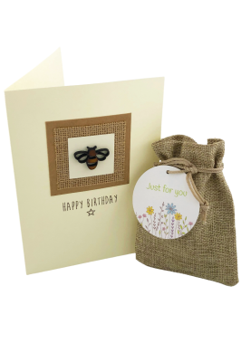 Handmade Birthday Card and Native Wildflower Seed Ball Gift Handmade Birthday Card and Native Wildflower Seed Ball Gift